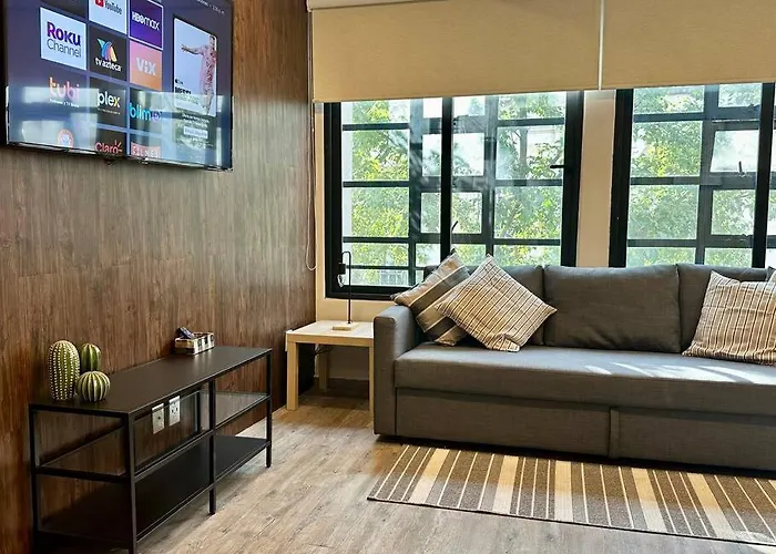 202 Walk The Center 1bdrm 2bath Ac * Mexico City